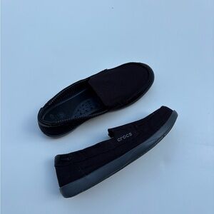 CROCS Women’s Black Slip-On Loafers Comfortable Casual Footwear - Size 8